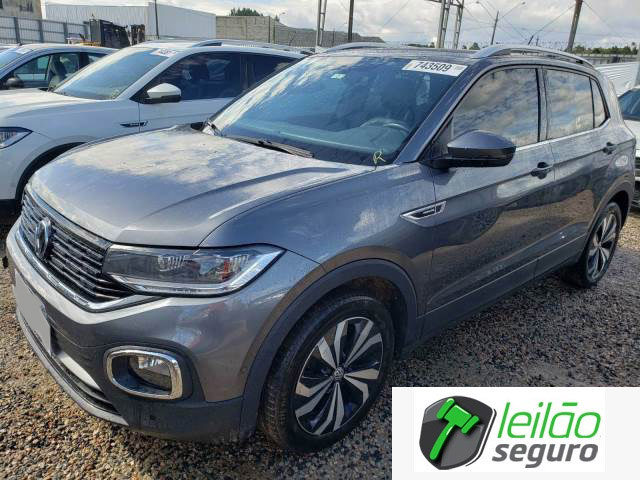 LOTE 007 VOLKSWAGEN/T-CROSS HIGHLINE 250 AT 1.4 16V TSI TURBO 2021